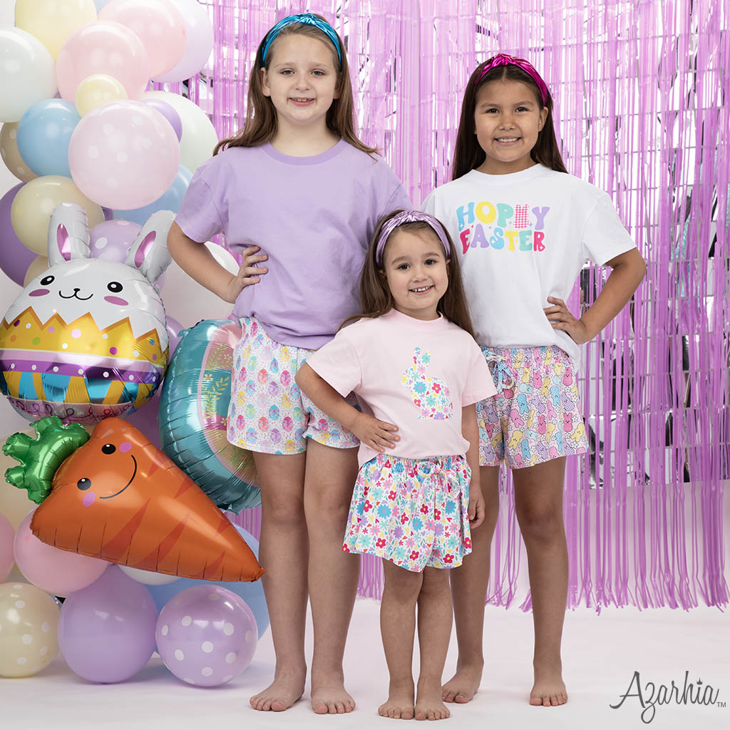 Gingham Easter Bunny Butterfly Shorts