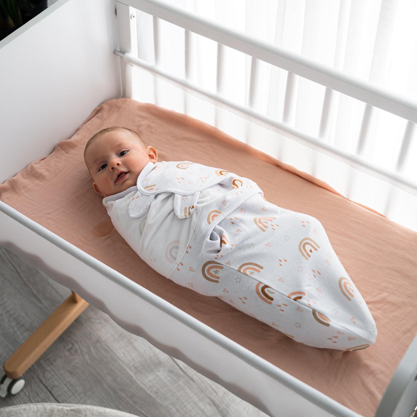 Easy Swaddle Blankets in Rainbow Bohemian, Pack of 3
