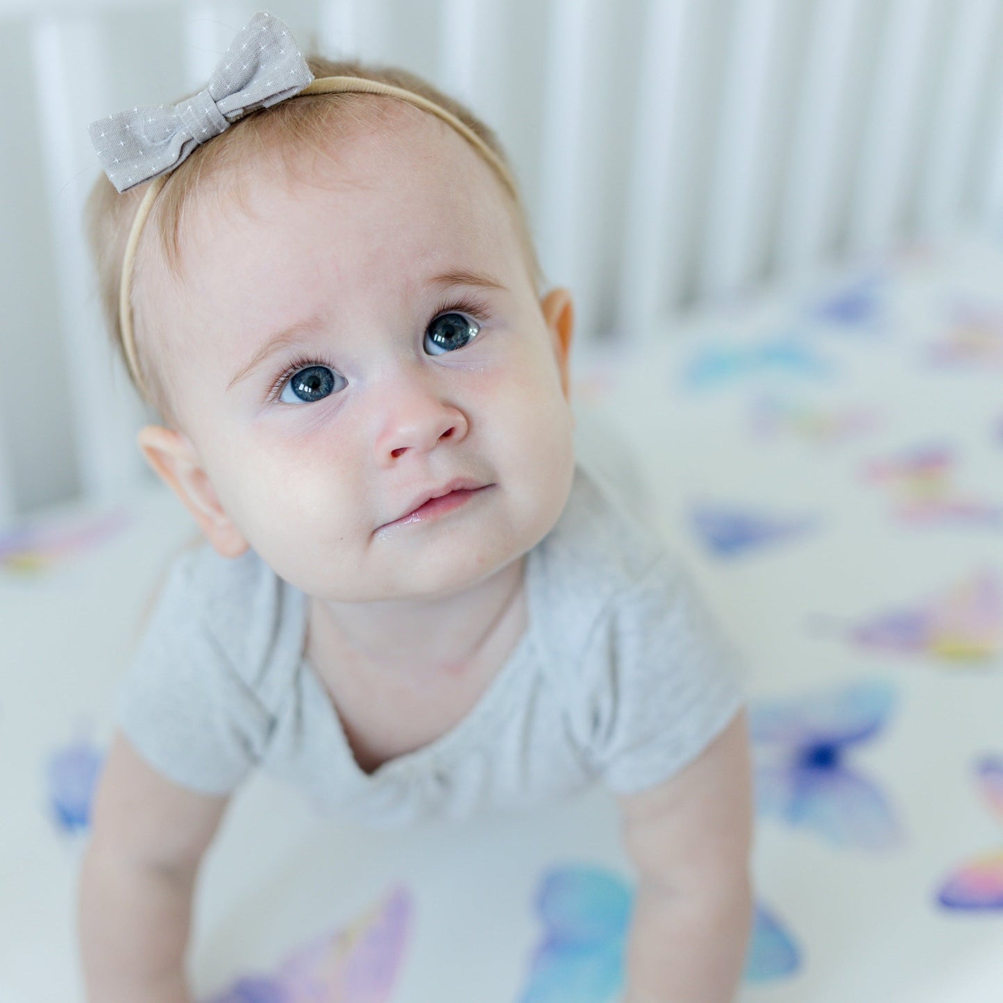 Butterfly Fitted Crib Sheet