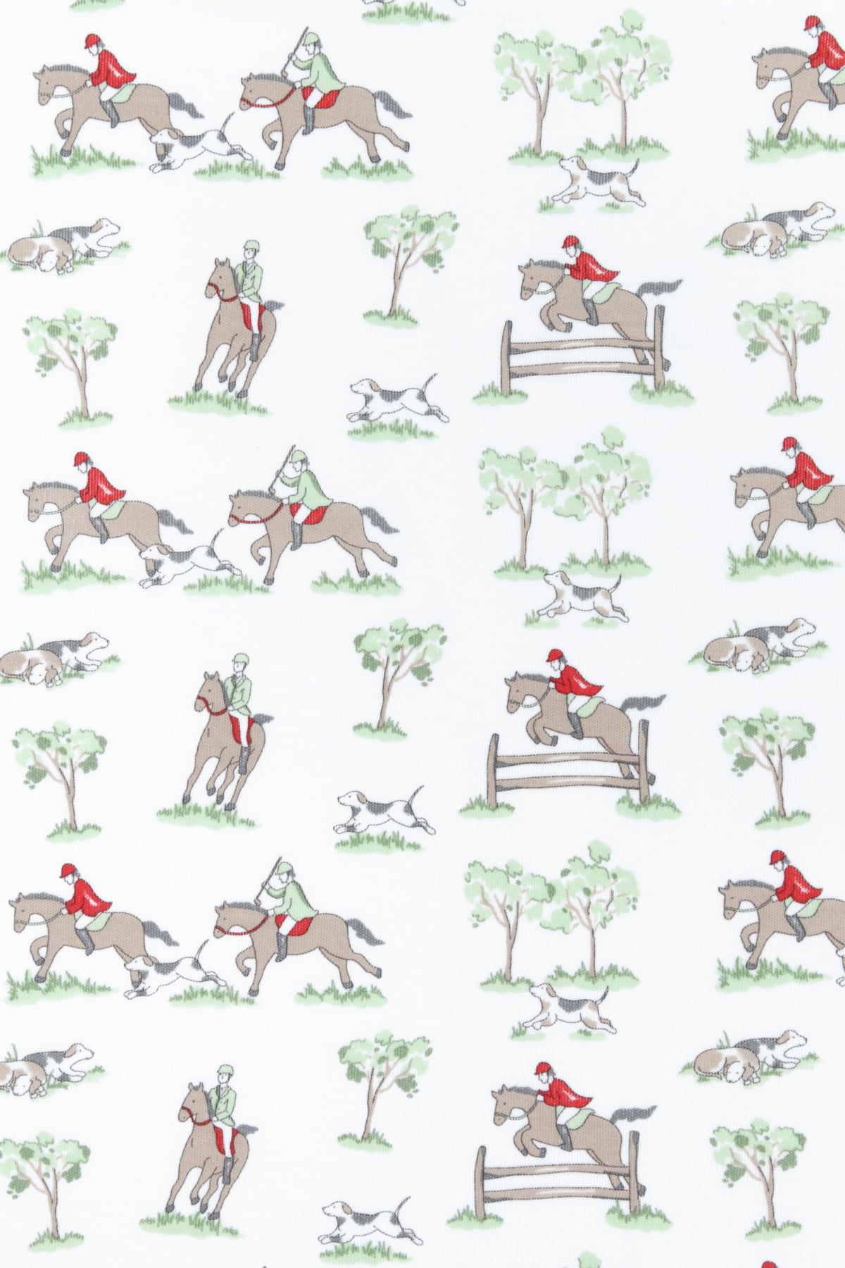 Equestrian Chase Receiving Blanket