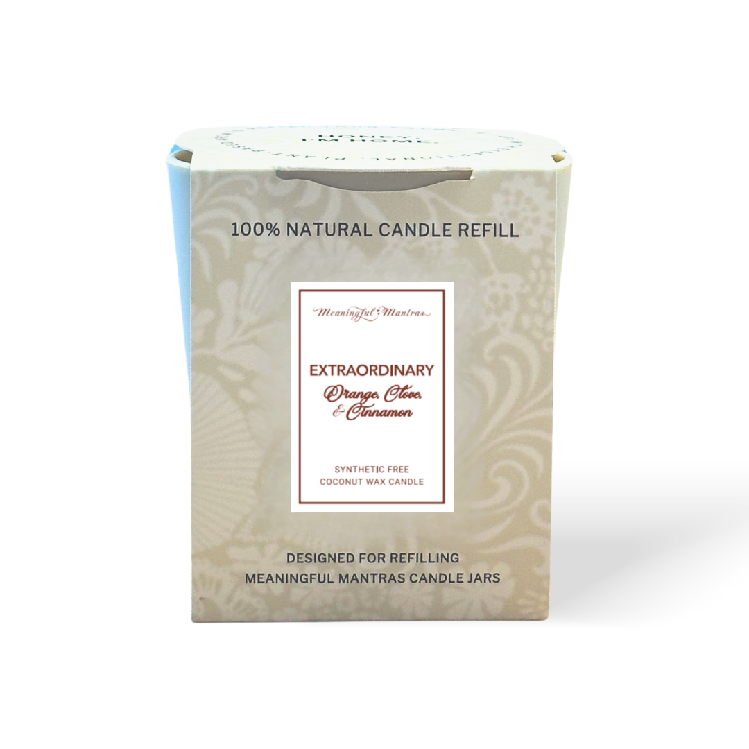 Extraordinary Cinnamon Spice 8oz Natural Candle Kaia Collection Refill