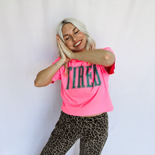 *Tired Graphic Tee D-1091