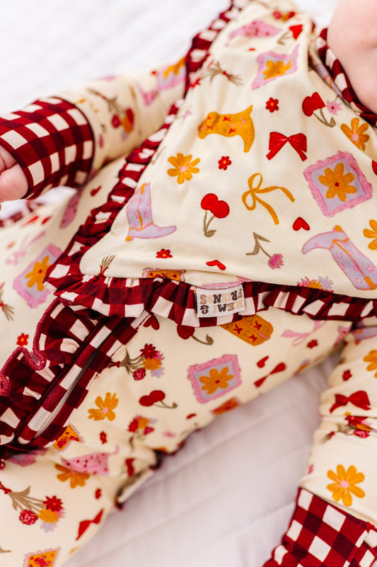 Howdy Honey Ruffle Bib