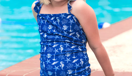 Girls Sailing Away Swimsuit