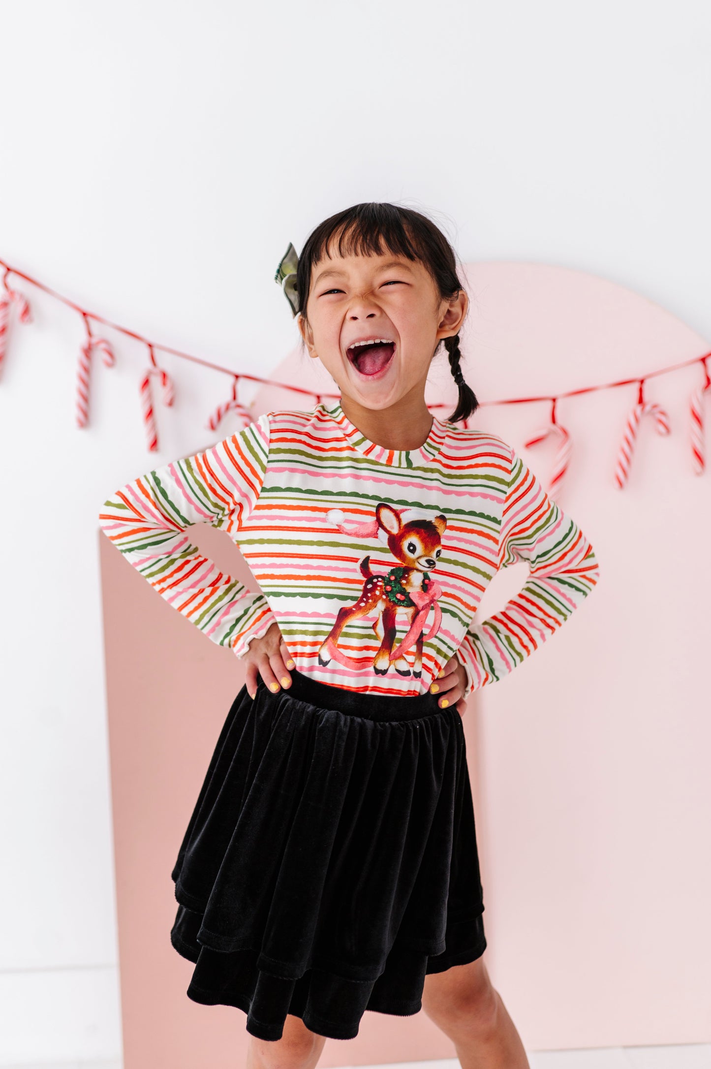 Vintage Reindeer | Bamboo Long Sleeve