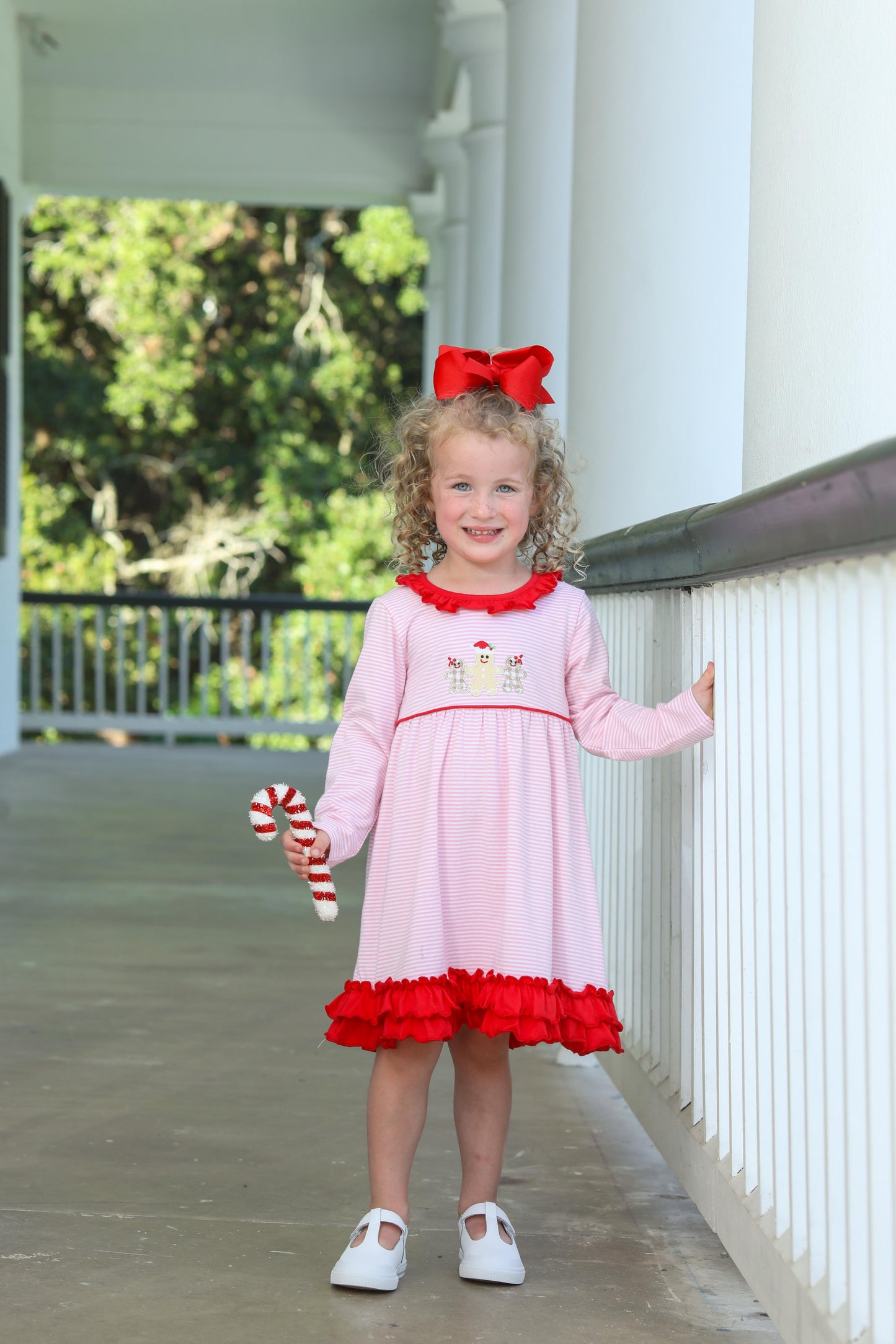 Gingerbread Ruffle Dress