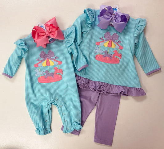 Carousel Girls Ruffle Tunic & Leggings Set
