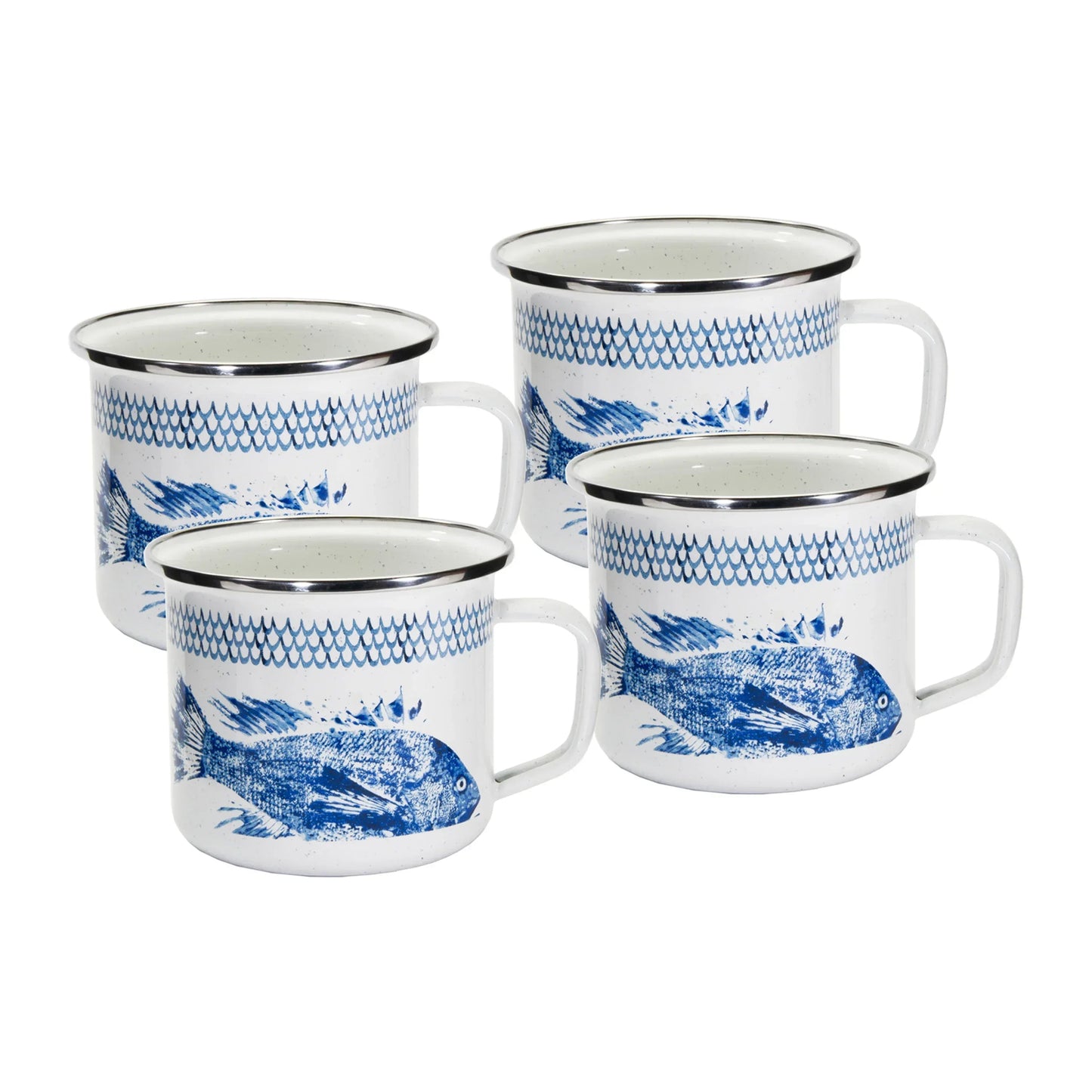 Fish Camp 24 oz Grande Mugs - Set of 4