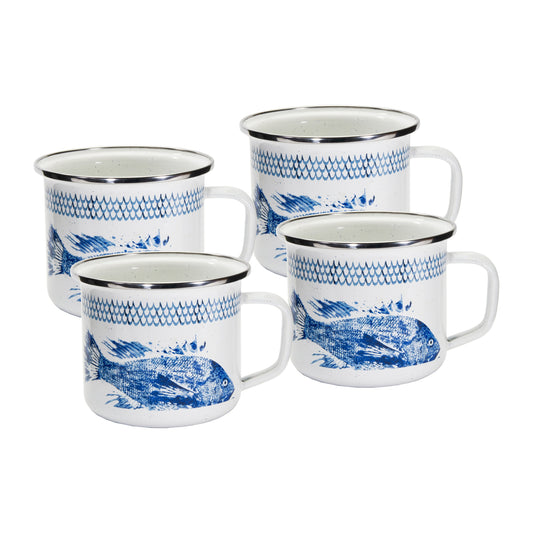 Fish Camp 24 oz Grande Mugs - Set of 4
