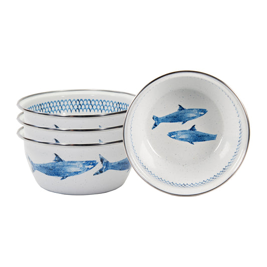 Fish Camp Salad Bowls - Set of 4