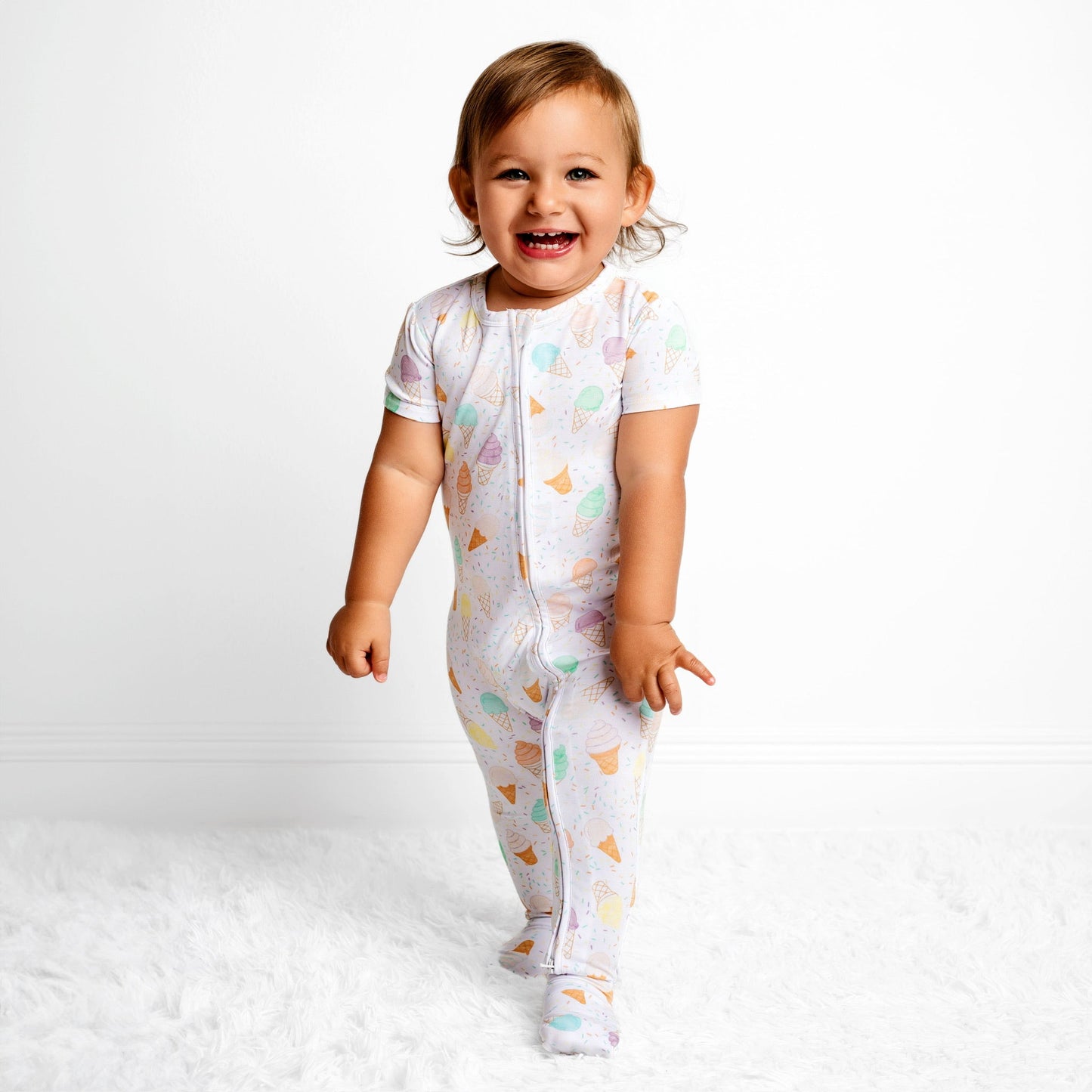 Swirls Zippy Romper