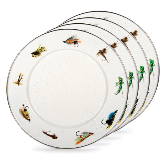 Fishing Fly Sandwich Plates - Set of 4