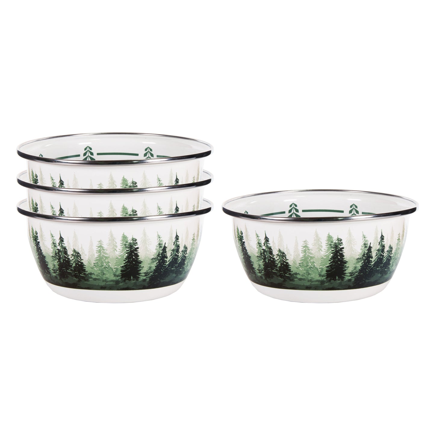 Forest Glen Salad Bowls - Set of 4