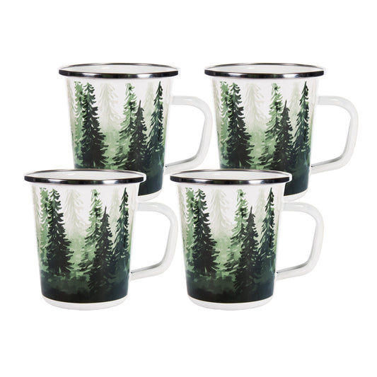 Forest Glen 16 oz Latte Mugs - Set of 4