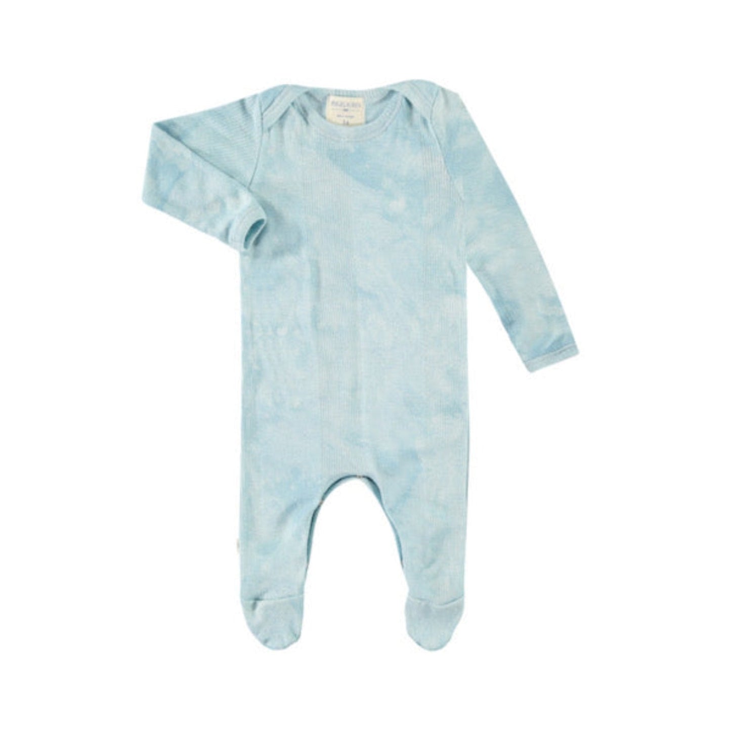 Variegated Rib Lap Tee Footie Pajama