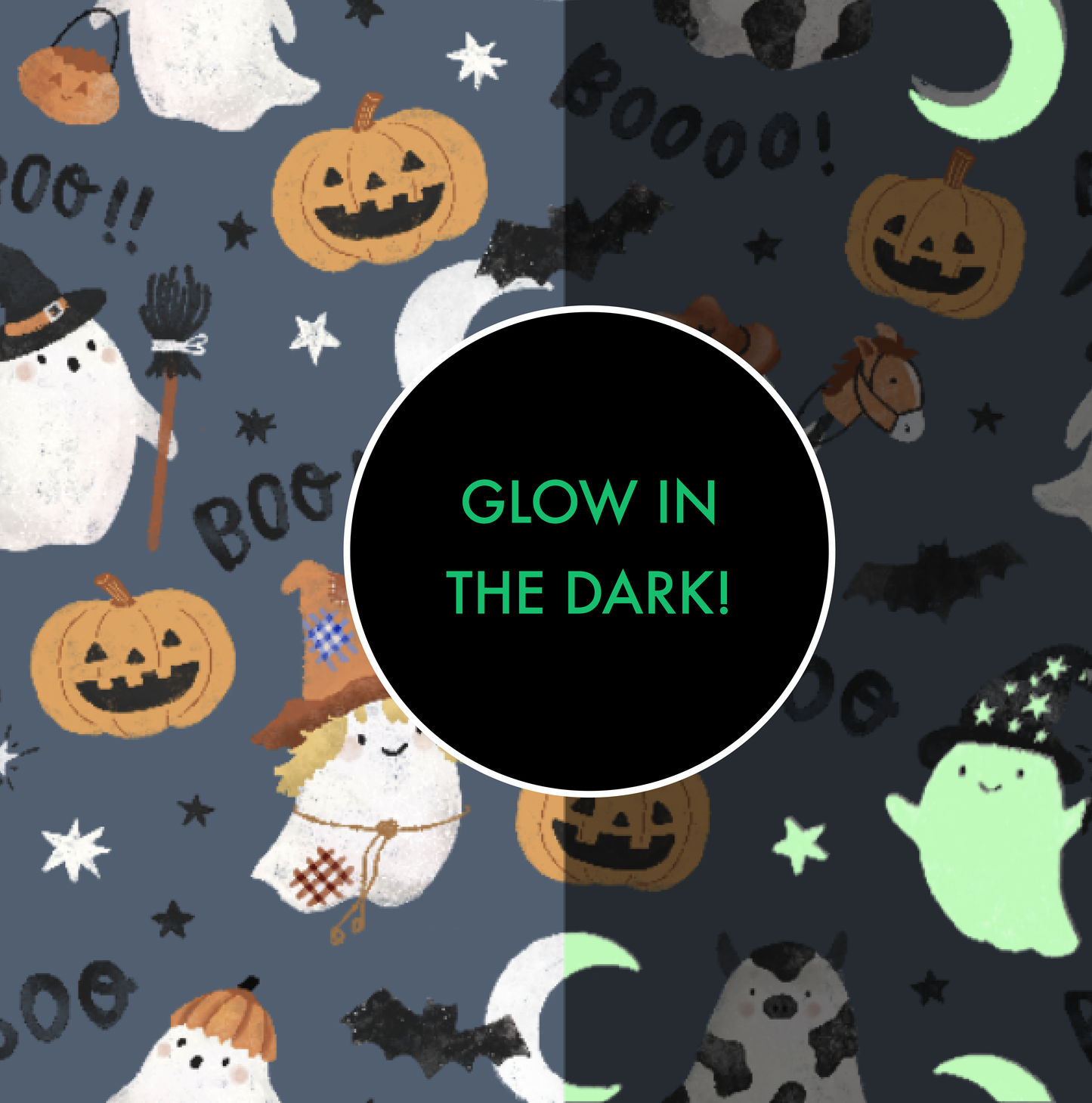 Costumed Ghosts - Glow In The Dark - Long Sleeve Loungewear Set
