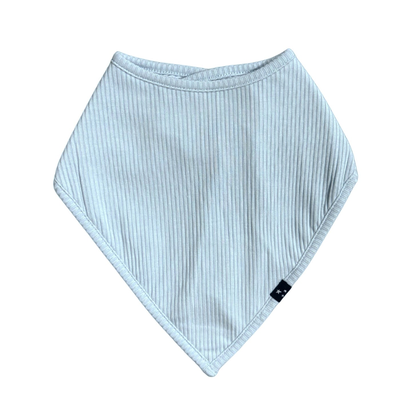 Blue Macaron (ribbed) - Bandana Bib