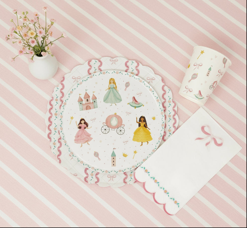 Princess Dessert Plates  8" (Set of 8)