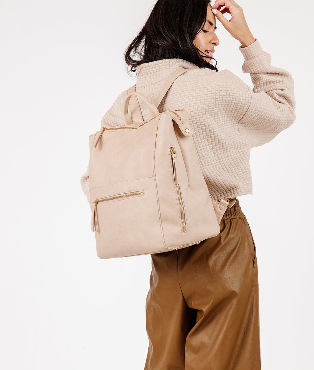 The Fawn + Nordstrom Square Diaper Bag - Beige
