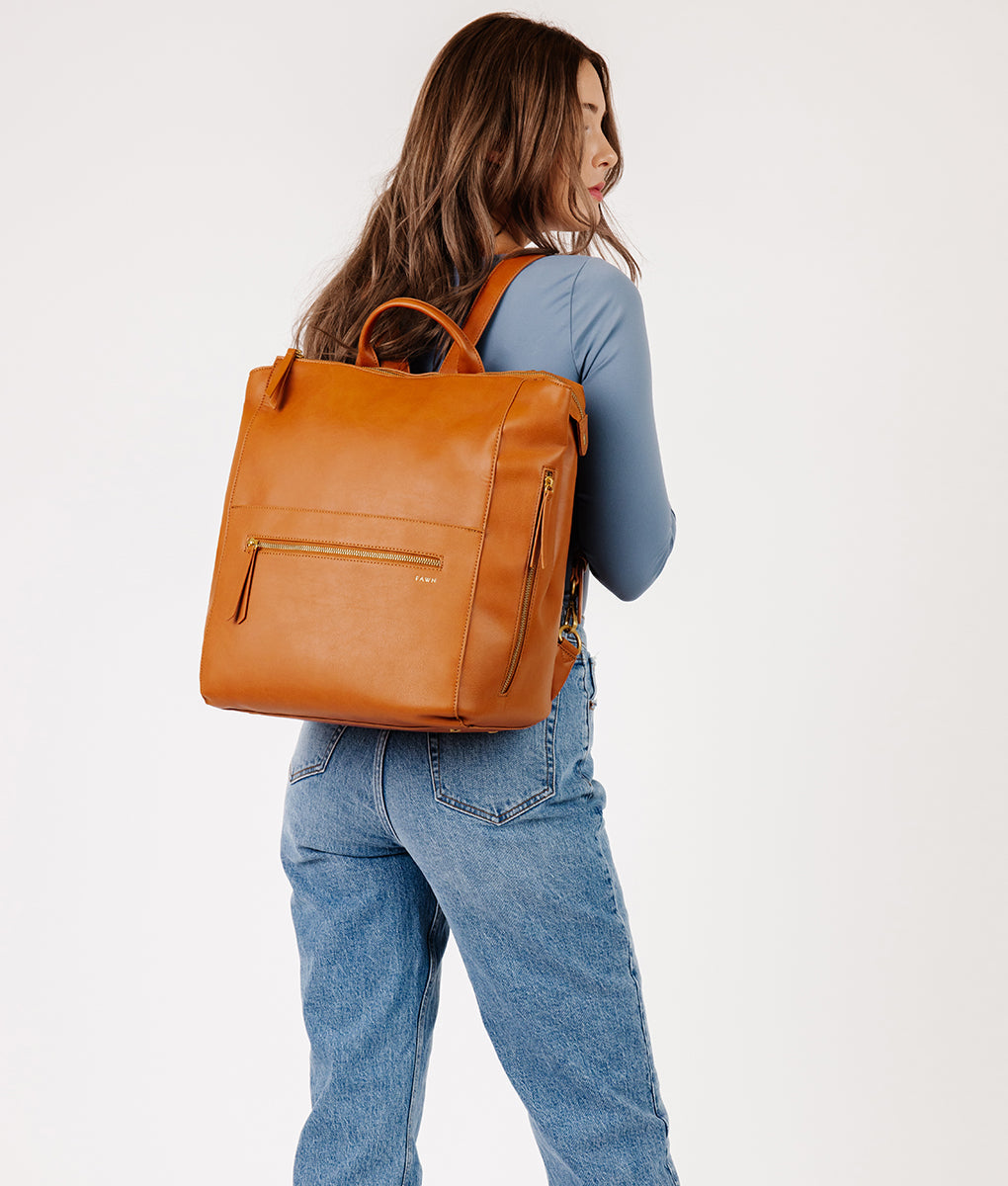 The Square Diaper Bag - Brown