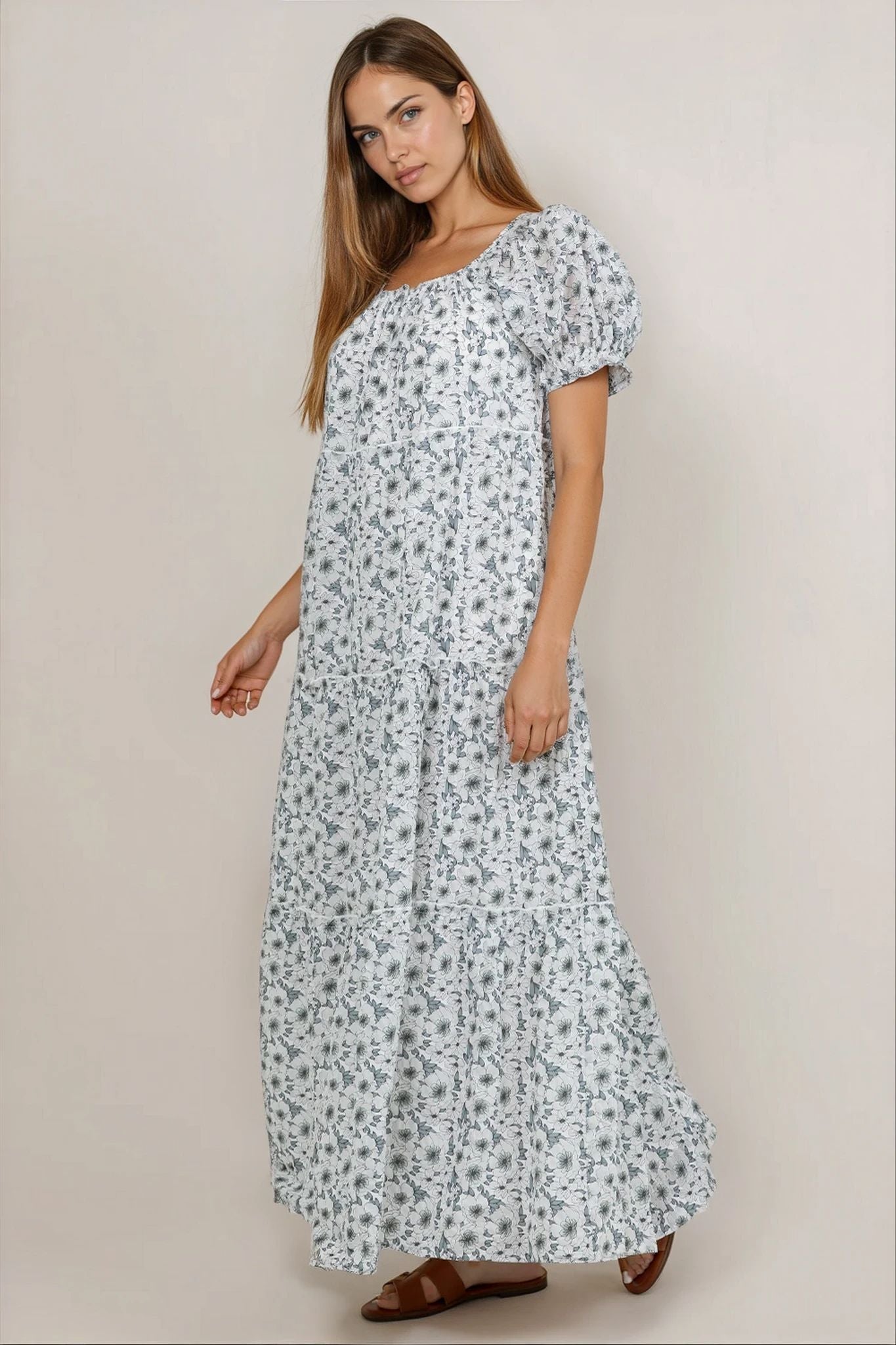 Bella Maxi Dress in White