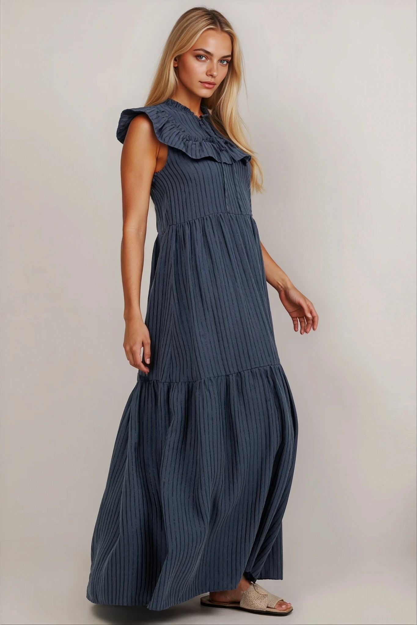 Mary Maxi Dress in Navy