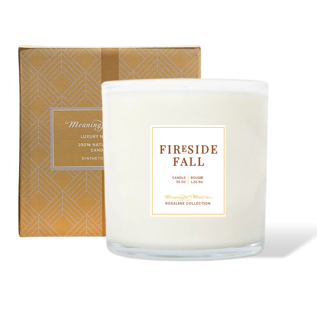 Fireside Fall Natural Candle 55oz Rosaline Collection