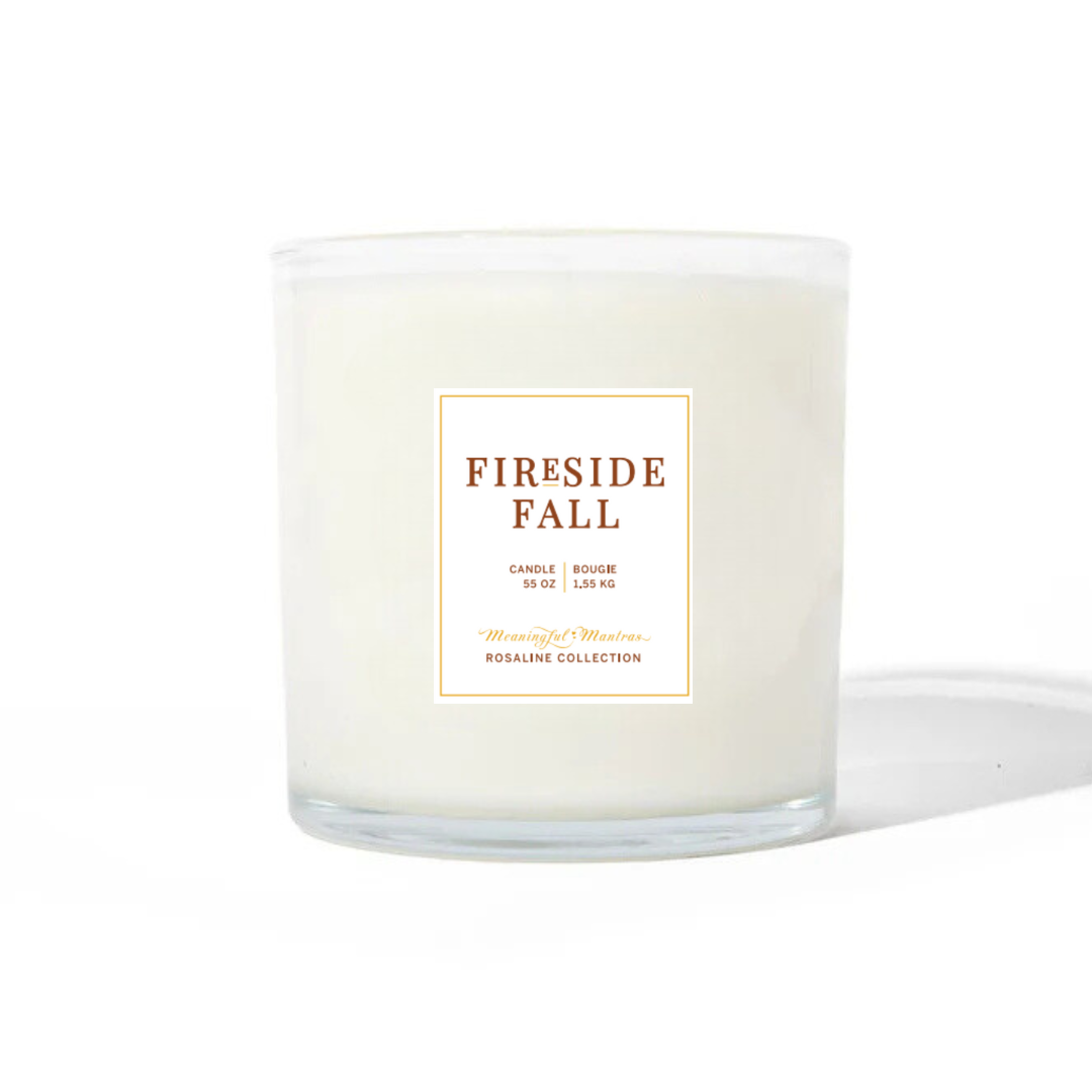 Fireside Fall Natural Candle 55oz Rosaline Collection