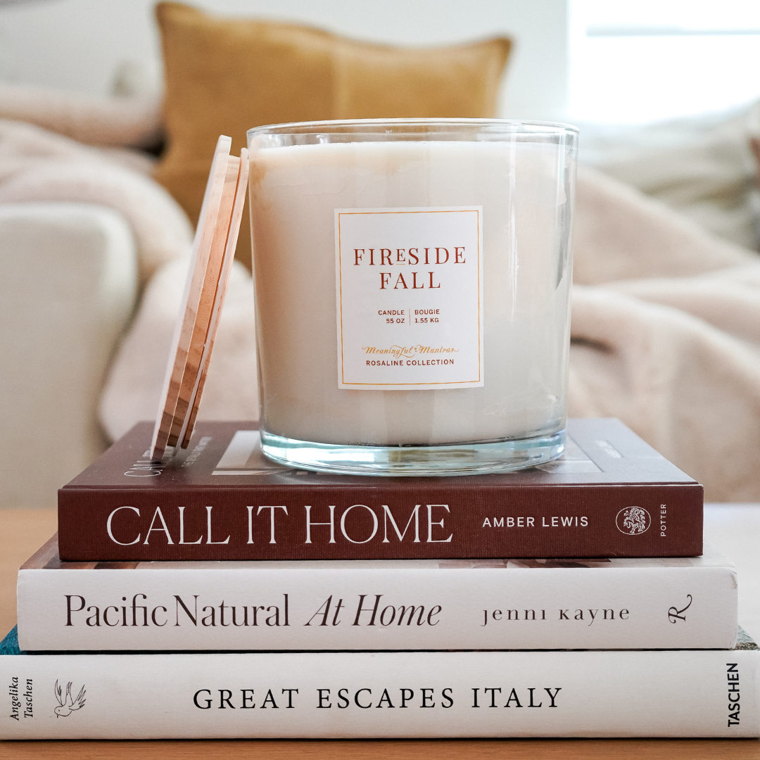 Fireside Fall Natural Candle 55oz Rosaline Collection