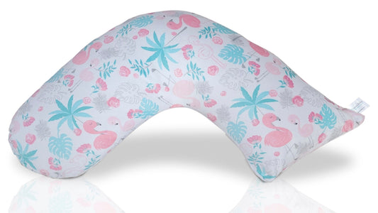 Luna Lullaby Nursing Pillow Cover - Pink Flamingo
