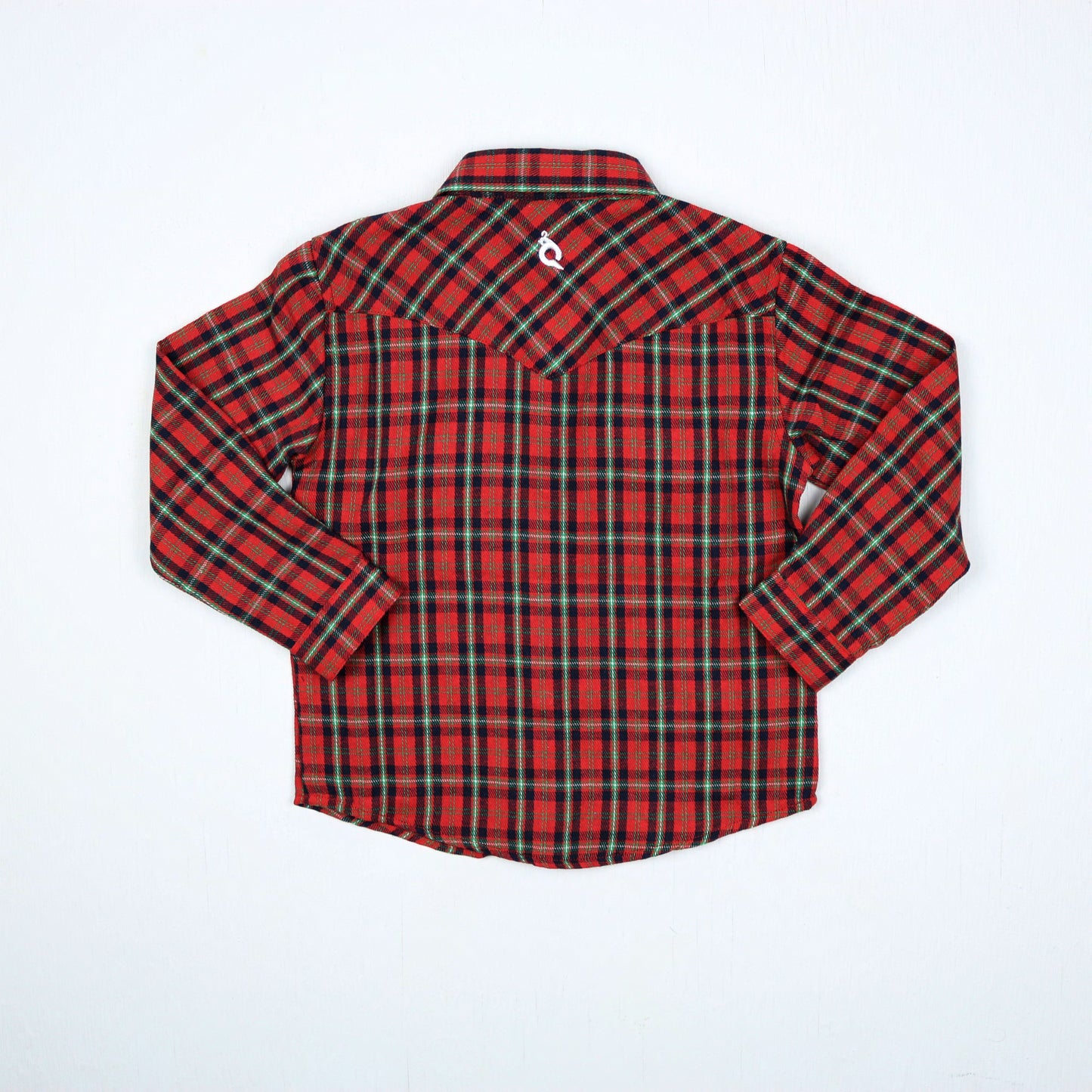 Holiday Plaid Pearl Snap Flannel – Boys Long Sleeve Shirt