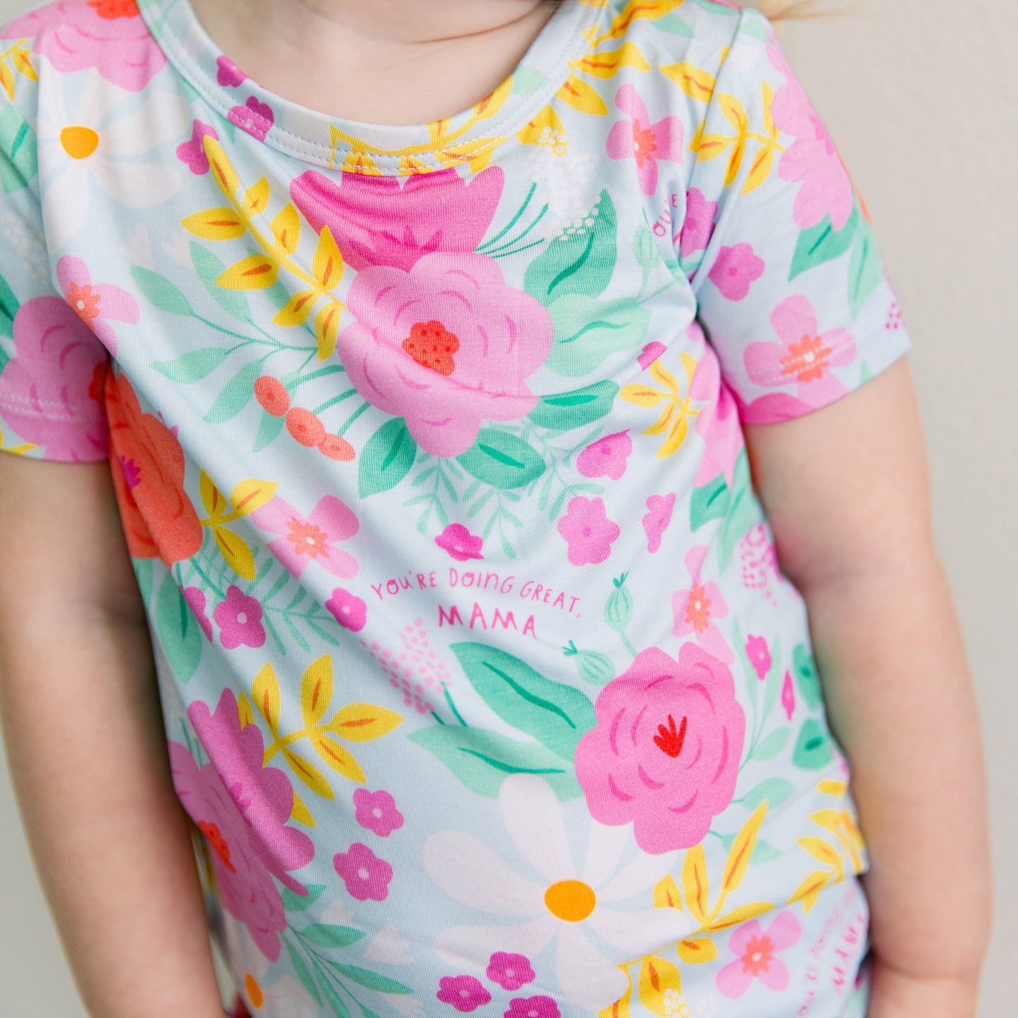 The Second-Skin 2-Piece Short Sleeve Pajama | Flower Power