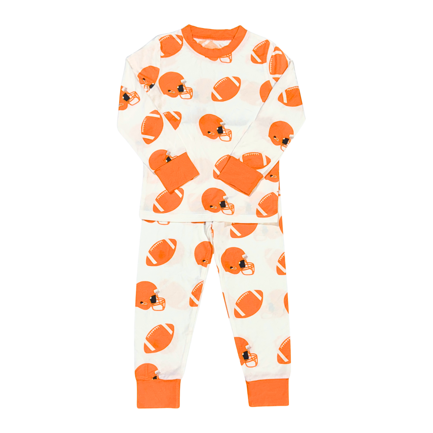 Football Fever Orange Pajamas