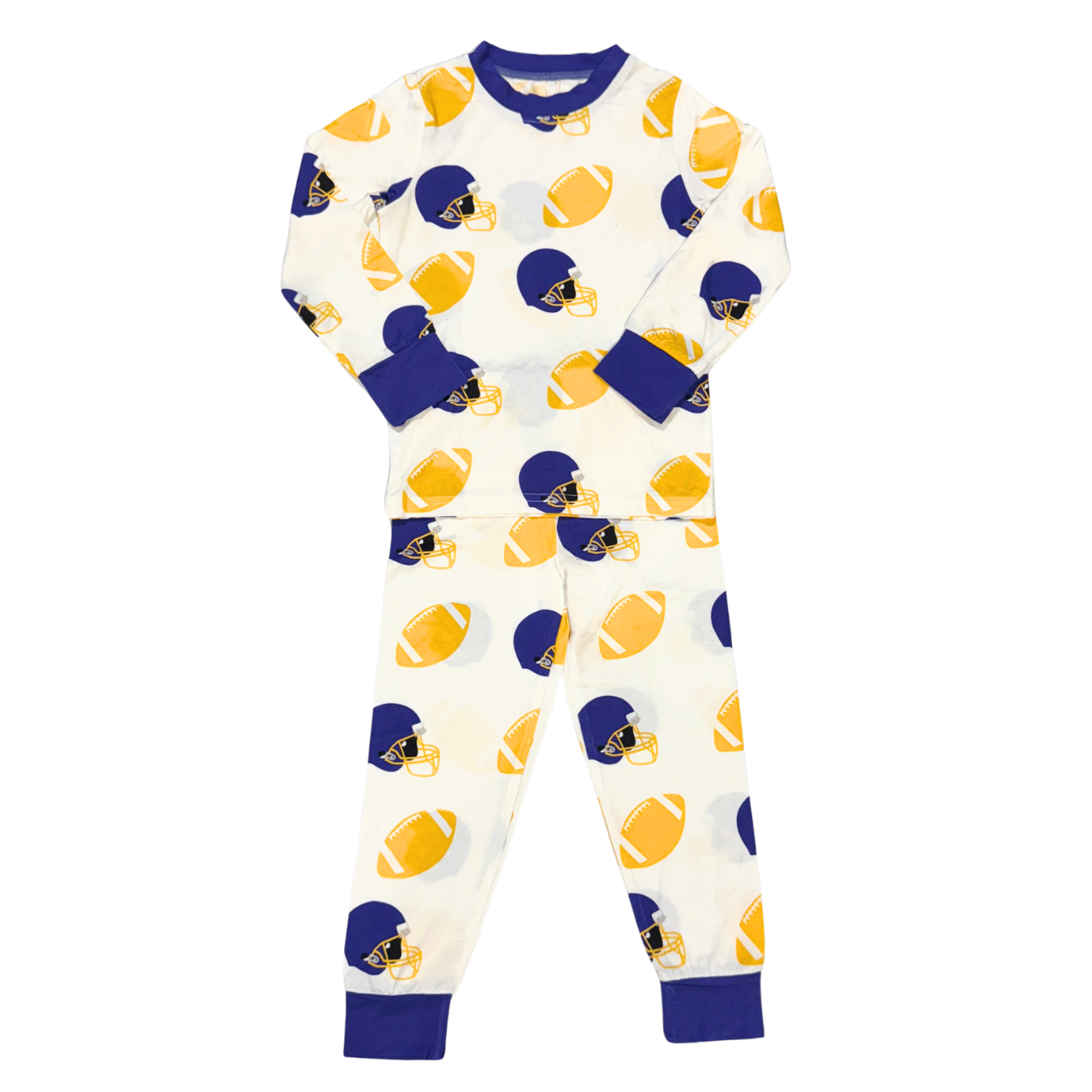 Football Fever Purple and Gold Pajamas