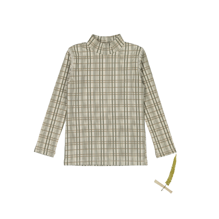 The Printed Turtleneck - Plaid