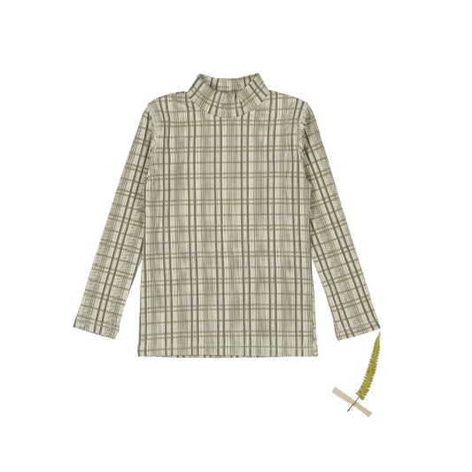 The Printed Turtleneck - Plaid