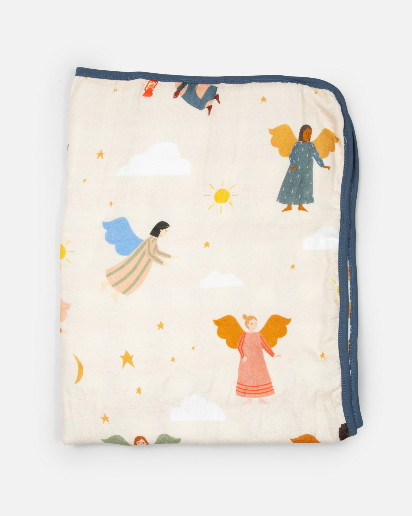 Guardian Angels Deluxe Muslin Baby Blanket Quilt