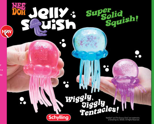 Schylling NeeDoh Jelly Squish – Jellyfish Squishy Fidget Toy for Kids