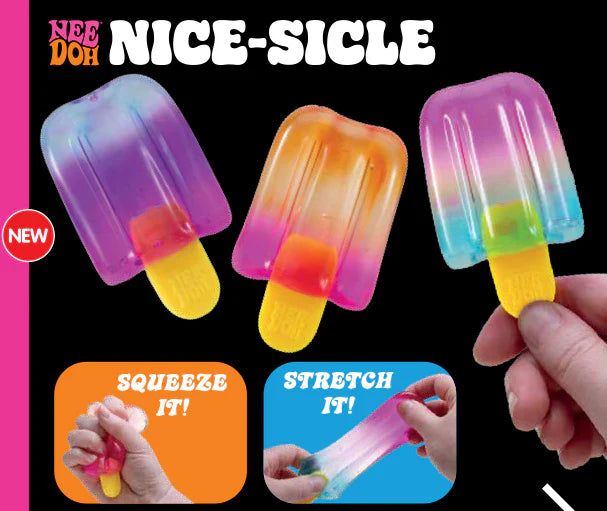 Schylling NeeDoh Nice-Sicle Squishy Fidget Toy – Sensory Pop Toy for Kids