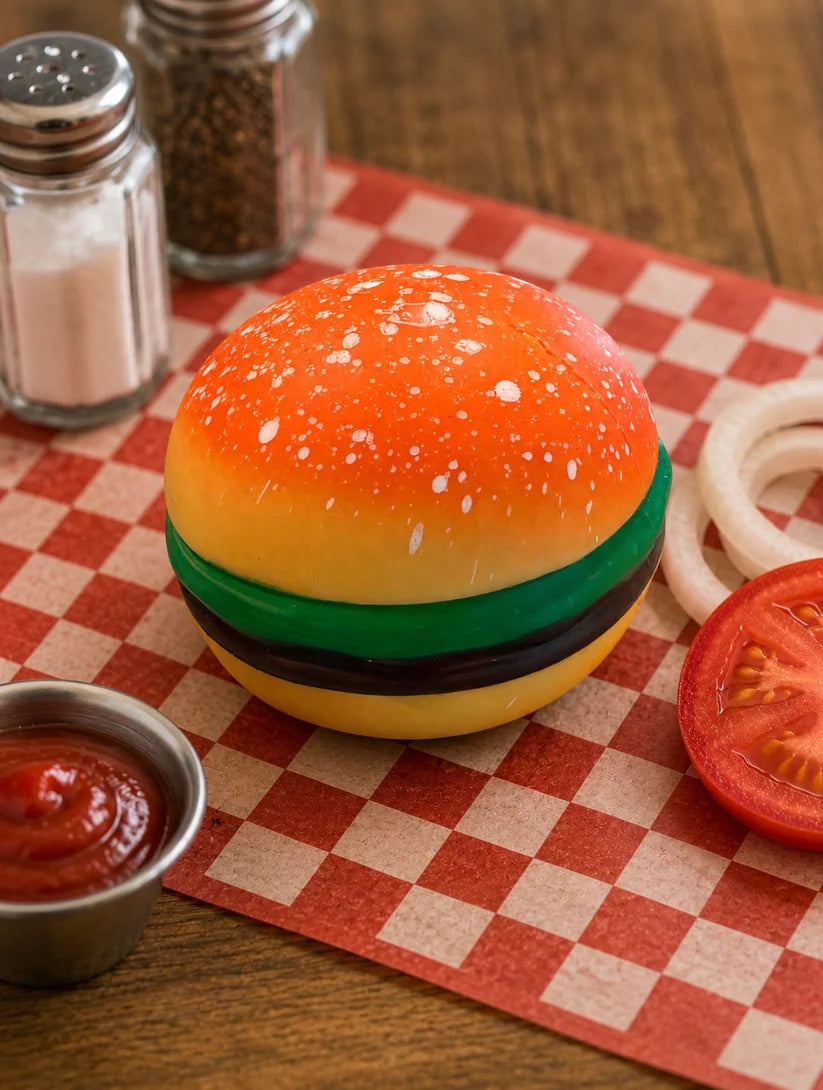 Hamburger Squishy Stress Ball – Burger Food Sensory Fidget Toy