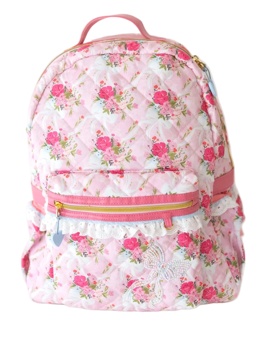 *PREORDER* Quilted Backpack ~ Floral Finery