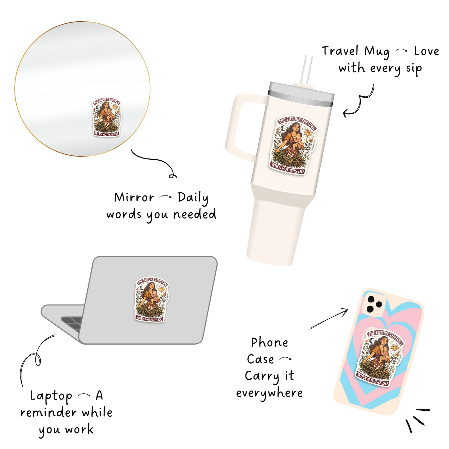 The Future Thrives When Mothers Do | Sticker