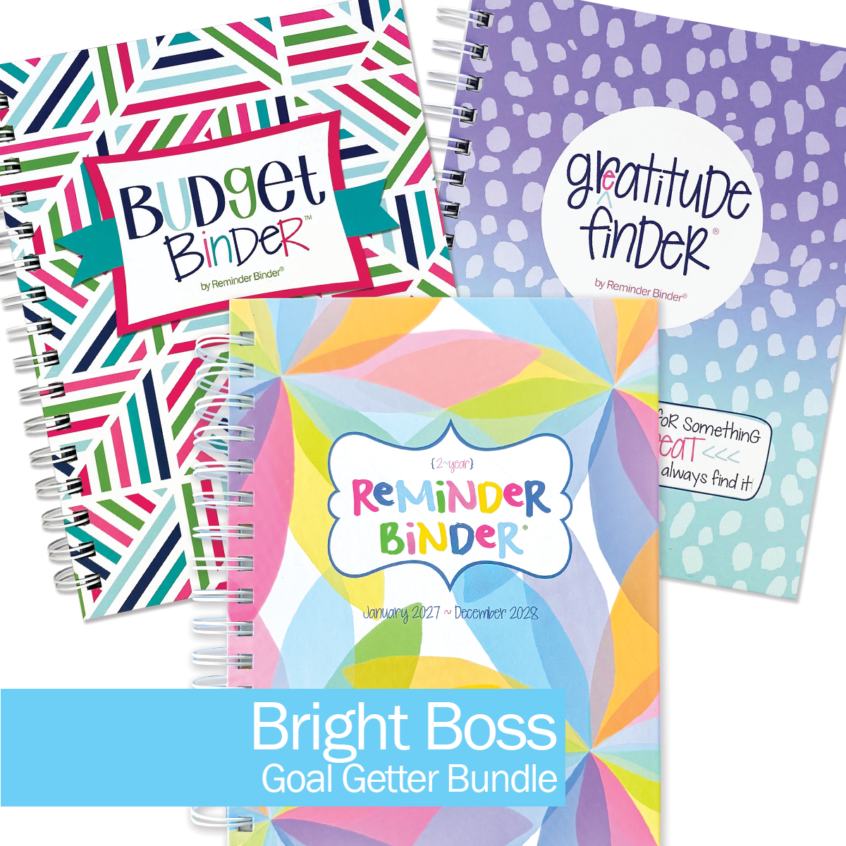 NEW! Dream Gift Bundle | 2027-28 Reminder Binder® Planner, Gratitude Journal & Budget Binder