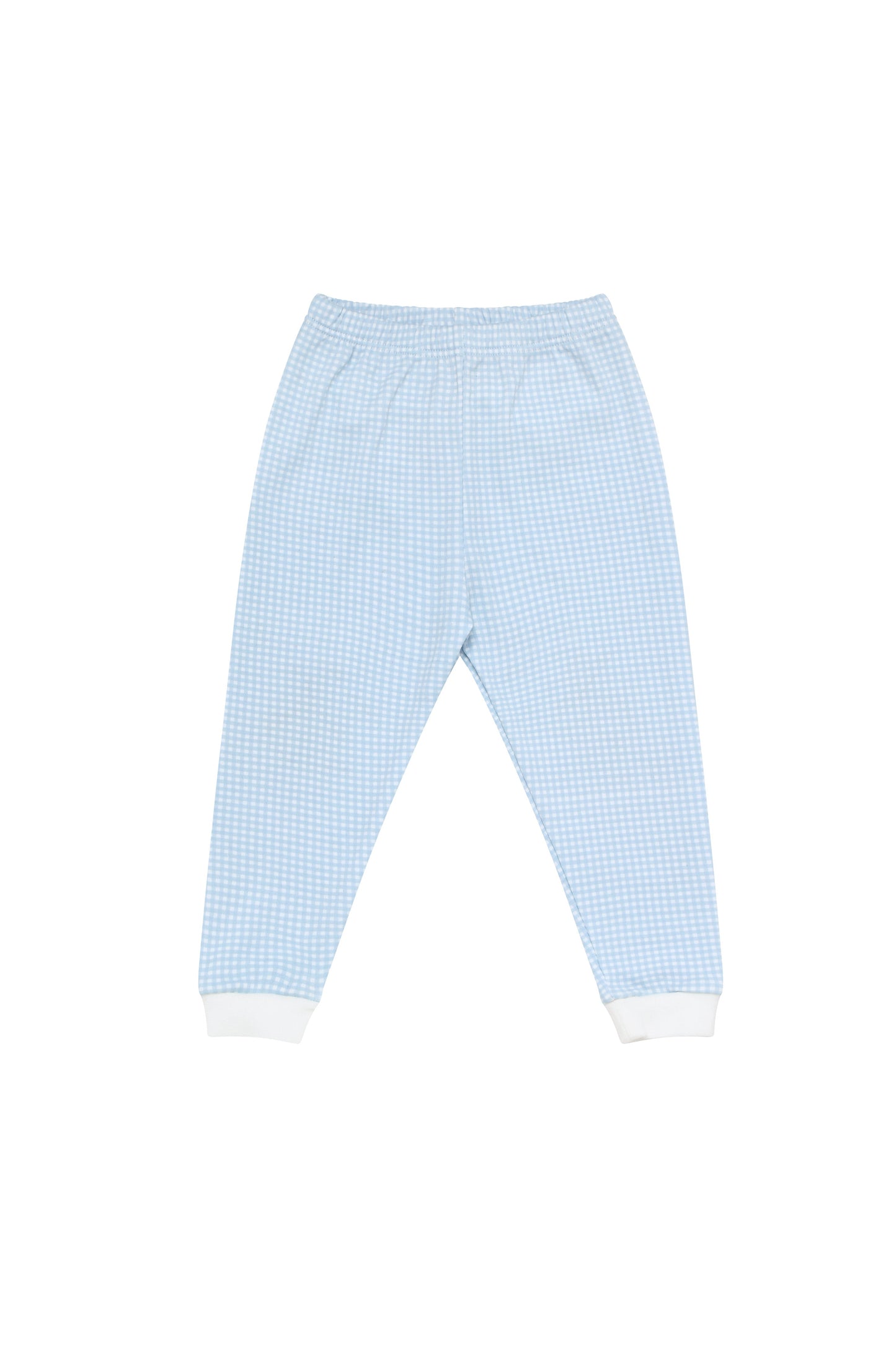 Blue Gingham Baby Pajamas