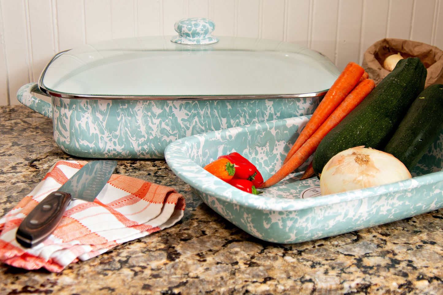 Sea Glass Swirl Baking Pan