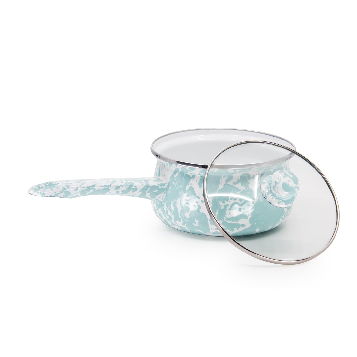 Sea Glass Swirl Sauce Pan