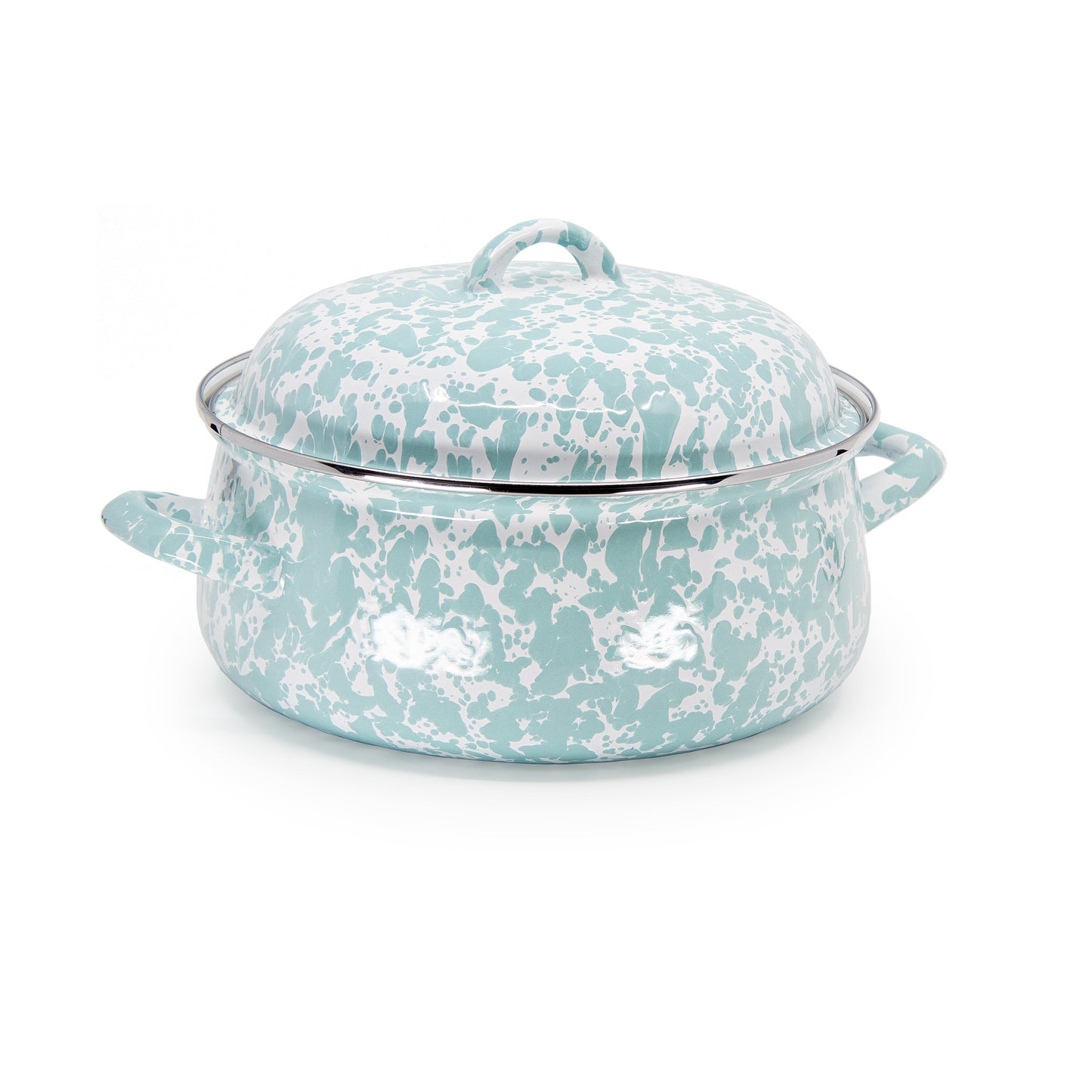 Sea Glass Swirl Dutch Oven
