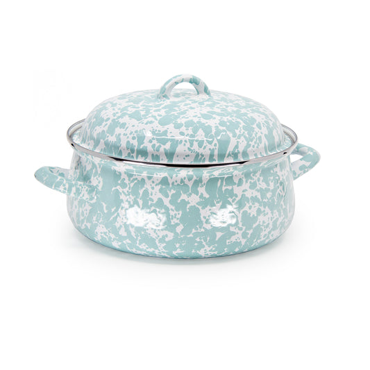 Sea Glass Swirl Dutch Oven