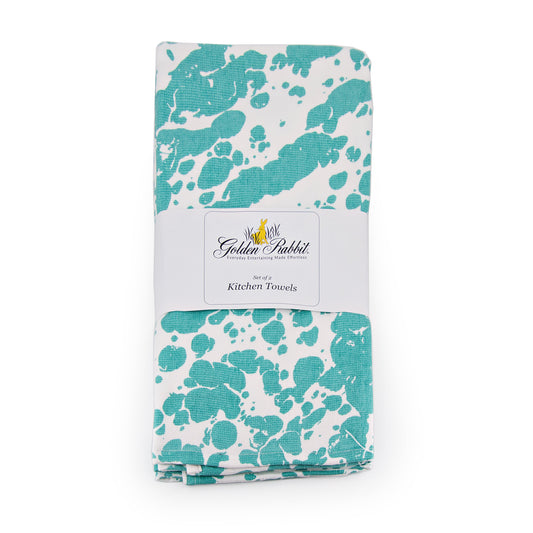 Sea Glass Swirl Kitchen Towel Set - of 2