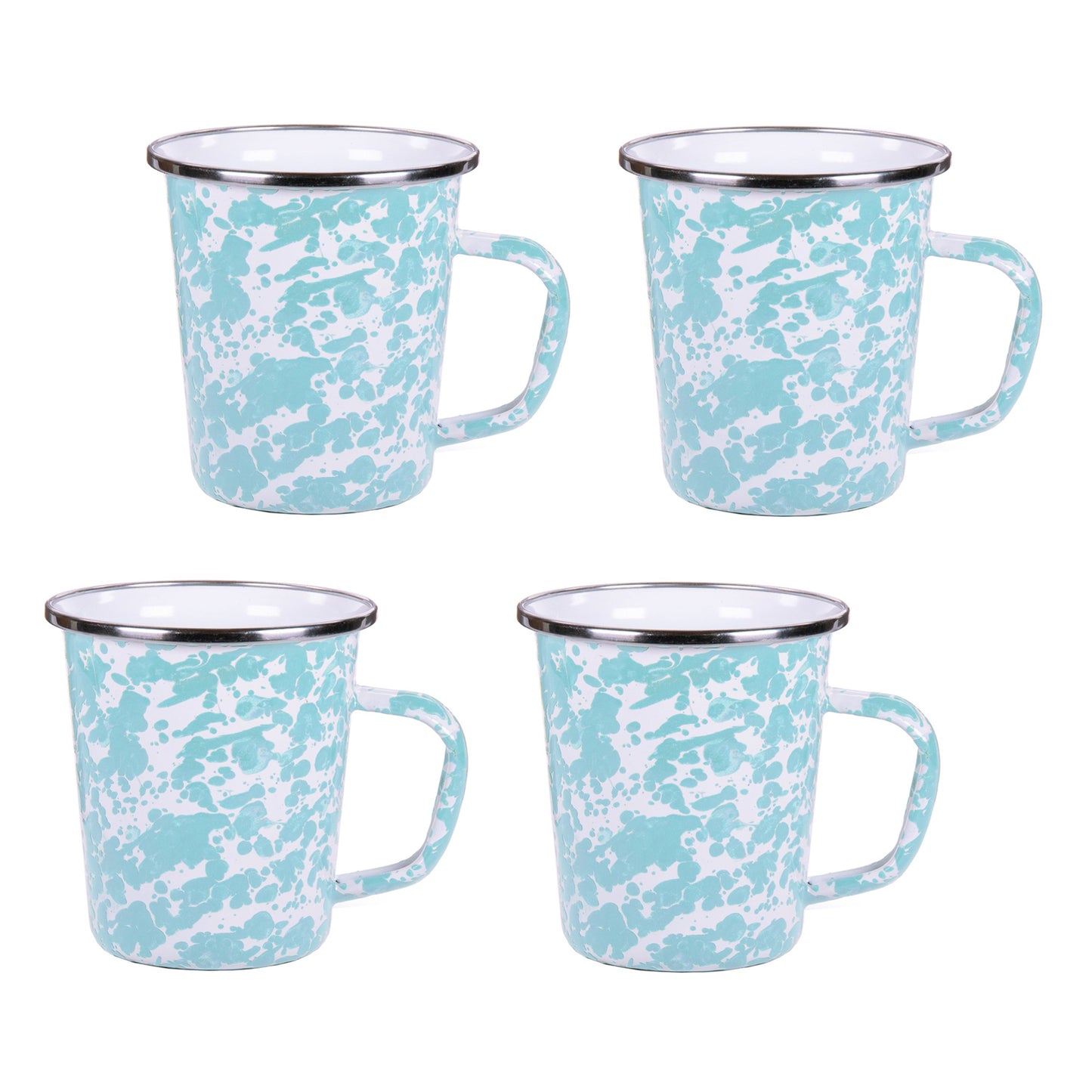 Sea Glass 16 oz Latte Mugs - Set of 4